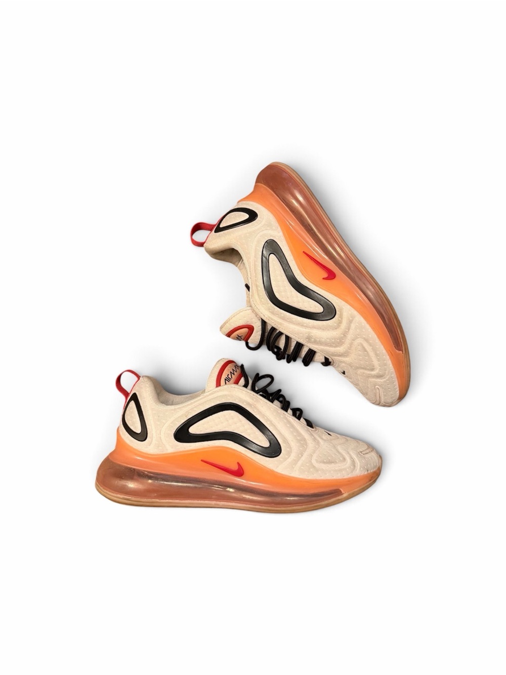 Nike Air Max 720 Sneakers - Cream, Orange & Red Accent